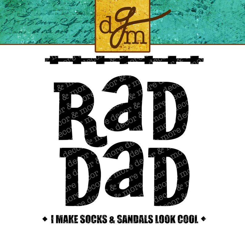 Download RAD DAD SVG. Dad Svg File. Father's Day Svg. Funny Dad | Etsy