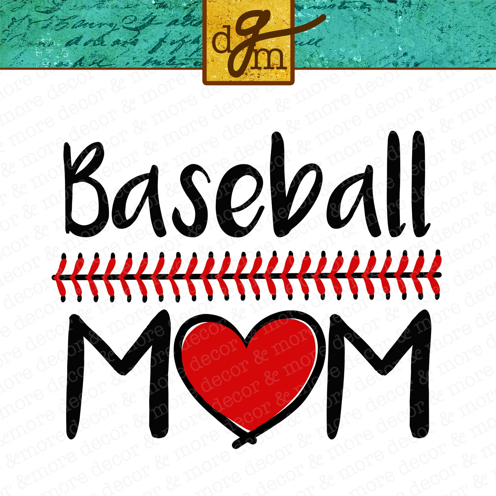 BASEBALL MOM SVG Baseball Mom With Baseball Stitches Svg Etsy