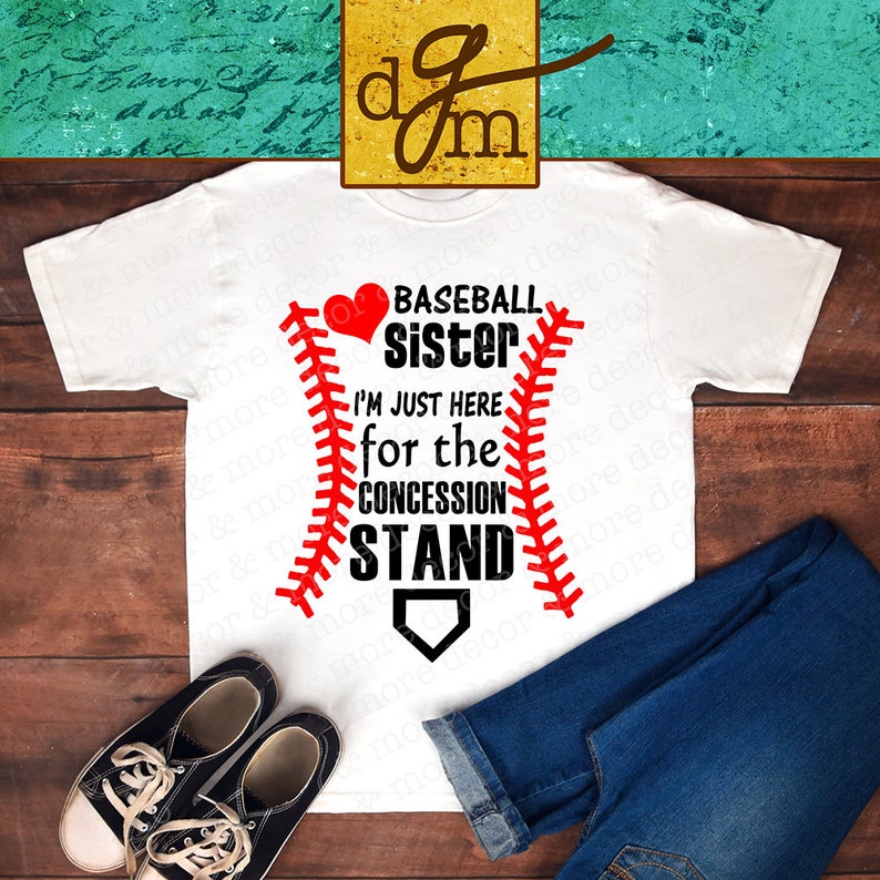 BASEBALL SISTER SVG File. Baseball Svg File. Baseball ...