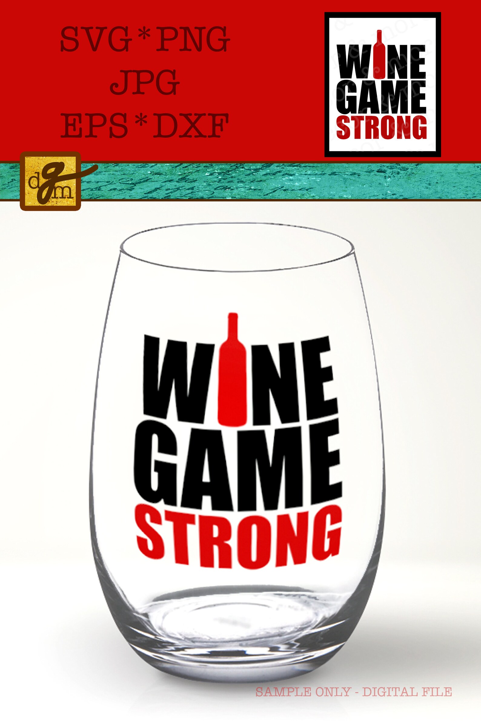 Funny Wine Glass SVG File Wine Glass Decal SVG File Wine Etsy