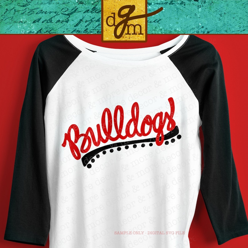 Script Bulldogs SVG File Bulldogs Spirit Shirt SVG School Etsy
