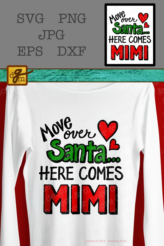 Womens Move Over Santa Here Comes Granny Funny Christmas Mimi T-Shirt Womens Move Over Santa Here Comes Granny Funny Christmas Mimi T-Shirt