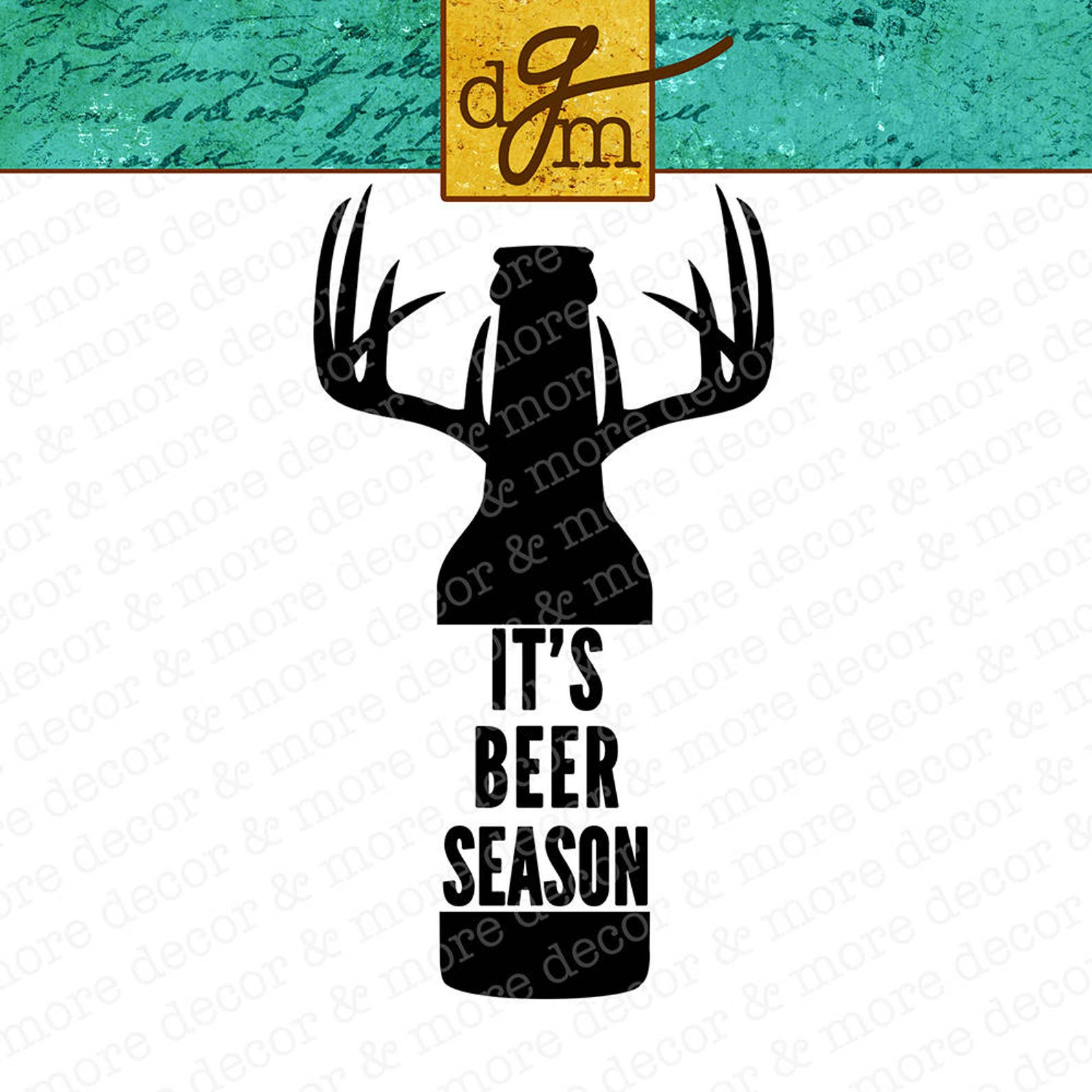 Beer Season SVG File Beer SVG File Deer Season SVG File Etsy