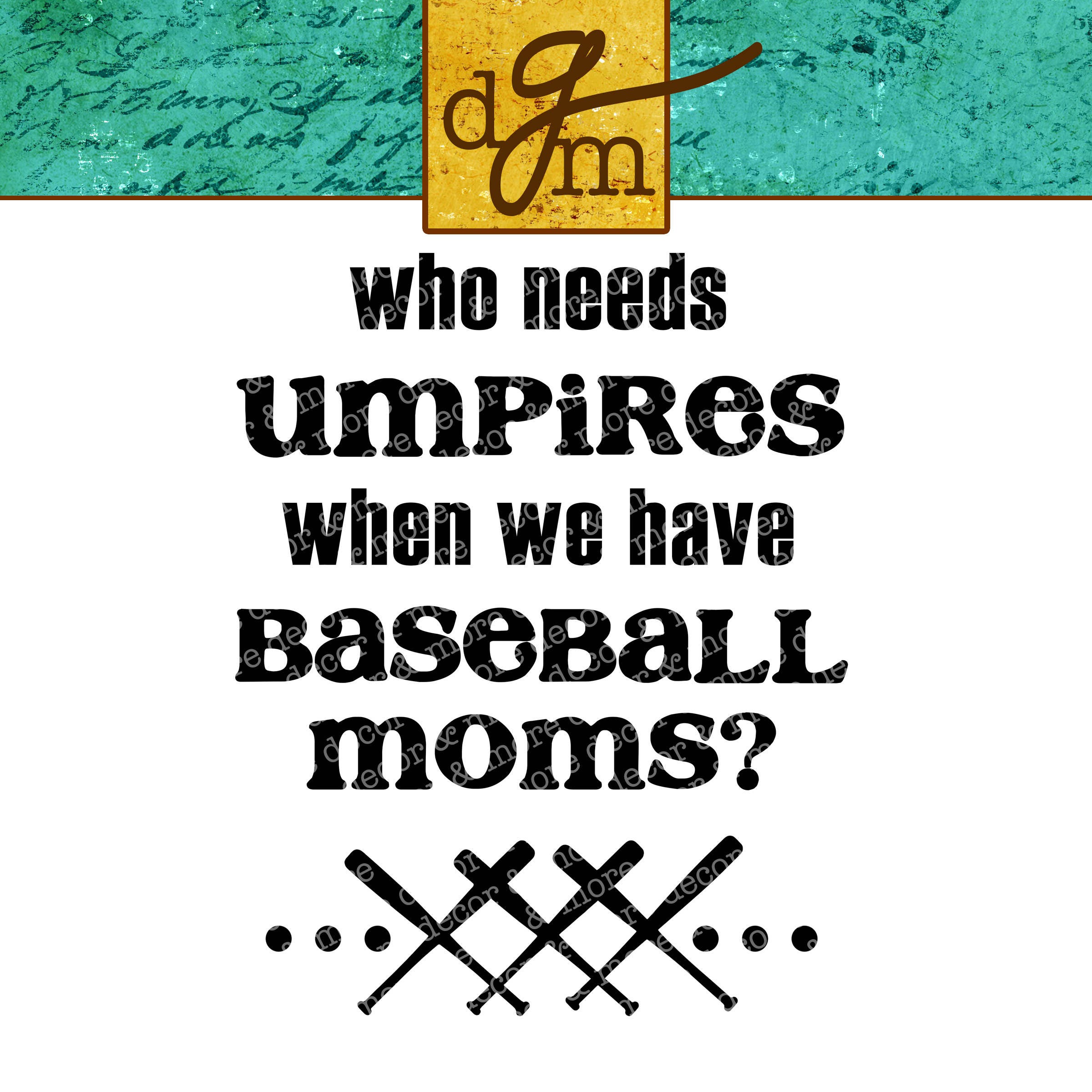 BASEBALL MOM SVG. Baseball Mom Svg File. Who Needs Umpires Etsy
