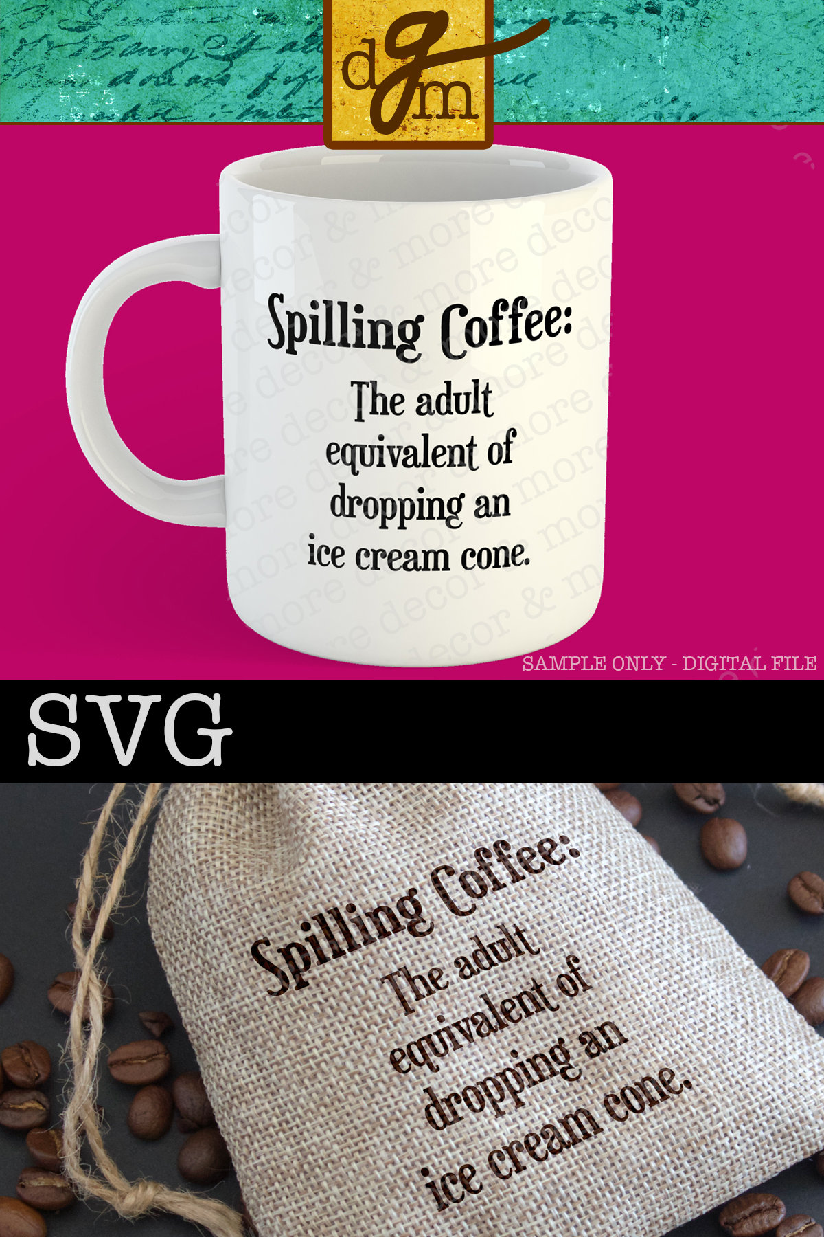 Funny Coffee SVG File SVG Coffee Cup Coffee Saying Coffee Etsy