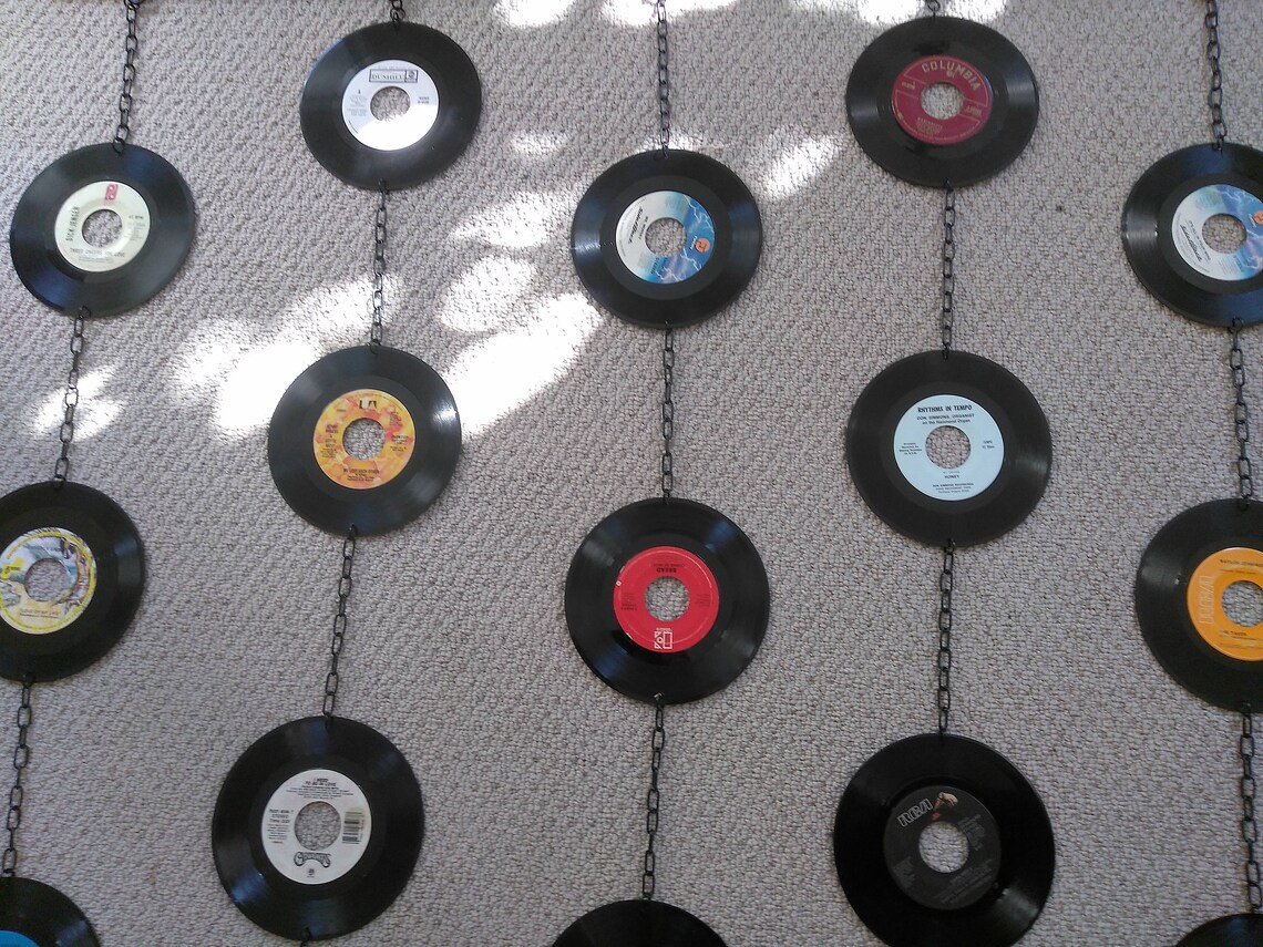 Vinyl Record Curtain / Wall Hanging - Etsy