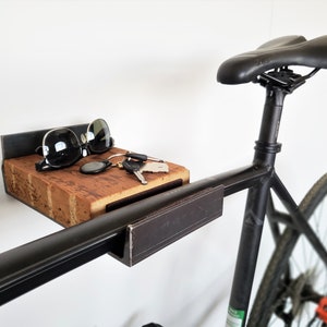 Bike Rack. Bike Shelf. Wall Mount Bike Storage. Modern Industrial Bike Storage. Handmade Bike Furniture. Bike Display Art. Bike Stand.