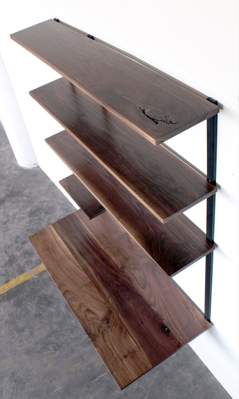 Minimal Computer Desk Wall-mounted Shelving Unit Desk - Etsy