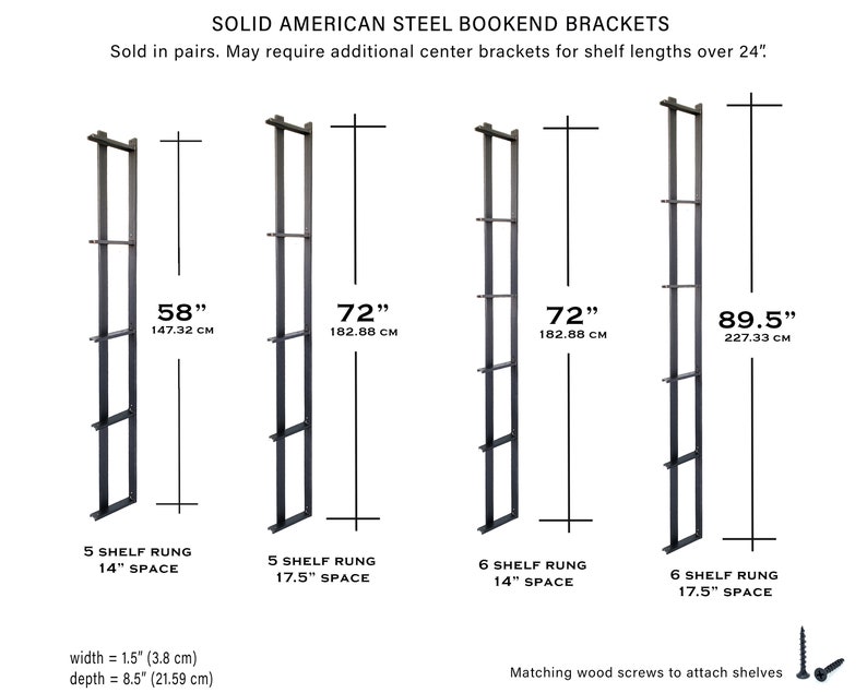 Bookshelf Brackets w/ Bookend , Heavy Duty Open Shelving, Floating Shelf Brackets, Custom wall Shelves, Modern Farmhouse iron shelf-bracket image 10