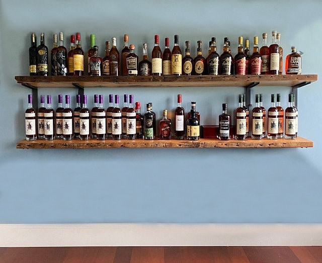 Home & Living Drink & Barware Kitchen & Dining Floating Bar Wood Bar