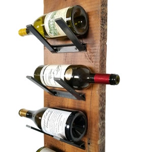 Personalized Wine Rack- Rustic Wood Wine Display - 5 Bottle - Unique  Wedding Gift - 5th Anniversary Gift- Holiday Wine Accessories — Rusticcraft  Designs