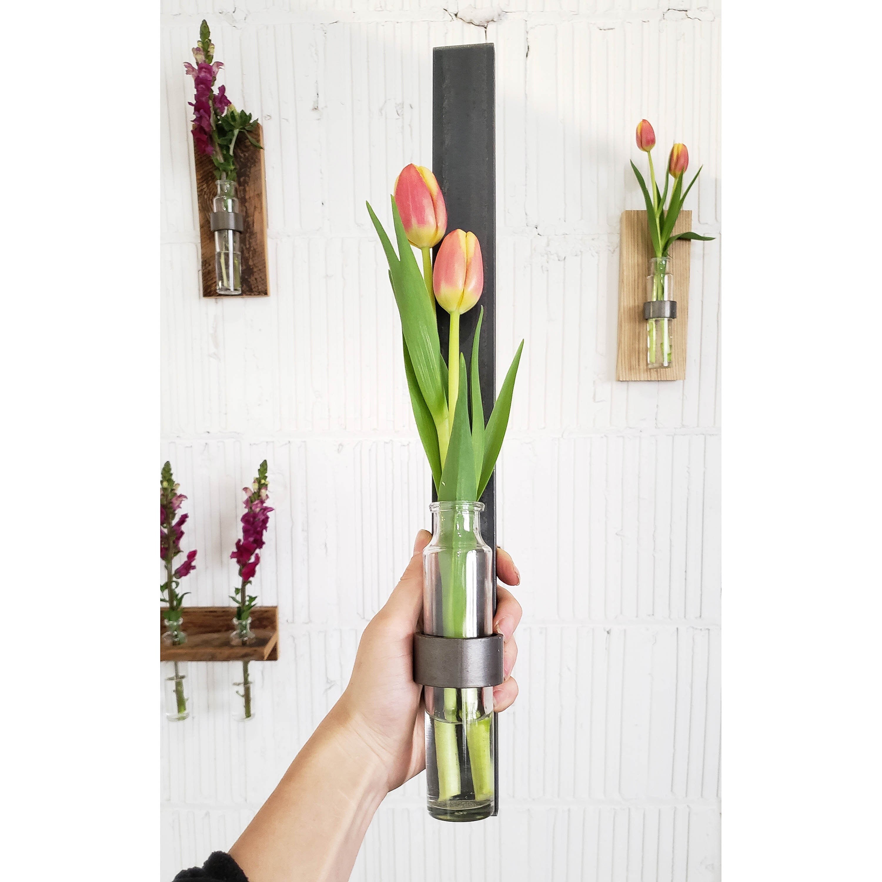 Flower Bud Vase Modern Test Terrarium Tube Flower for Entryway