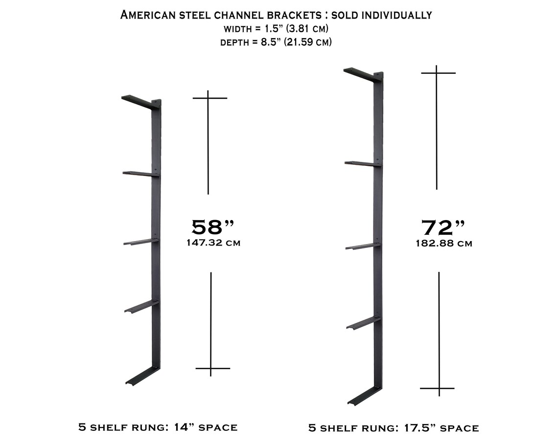 Steel Shelf Bracket Modern Homes Metal Brackets for Shelves Etsy