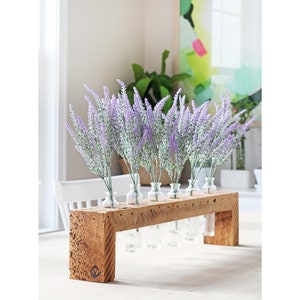 Reclaimed Wood Bud Vase Stand – Bohemian Home Decor bild 7