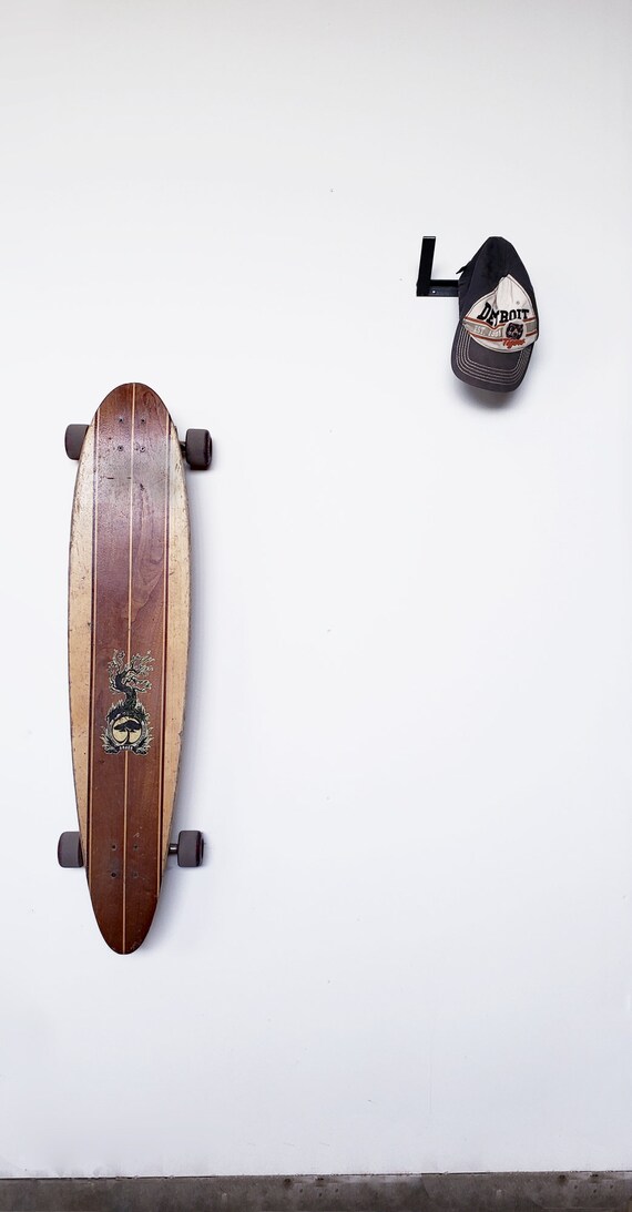 Support mural pour longboard Support mural suspendu pour longboard simple Support en acier Suspension pour longboard Porte manteau minimaliste Etsy France