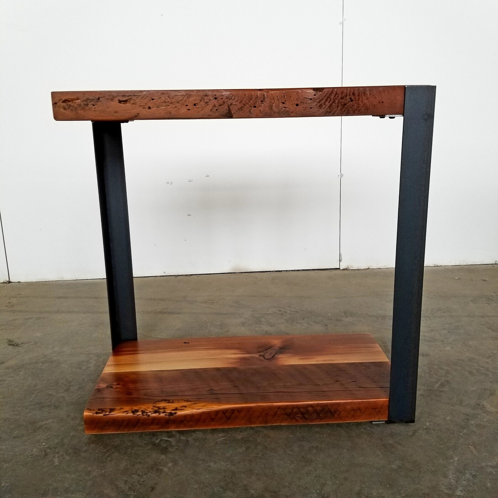 Unique Side Table. Narrow End Table. Industrial Side Table. - Etsy