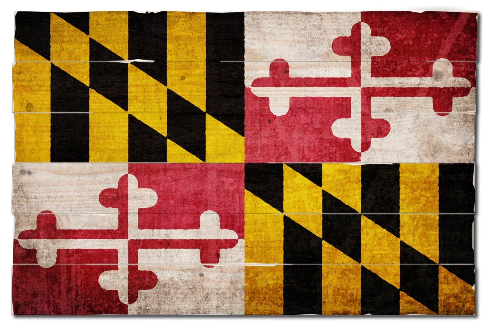 Maryland Flag Rustic Decor Wood Wall Art Bedroom Wall Art Wall Etsy