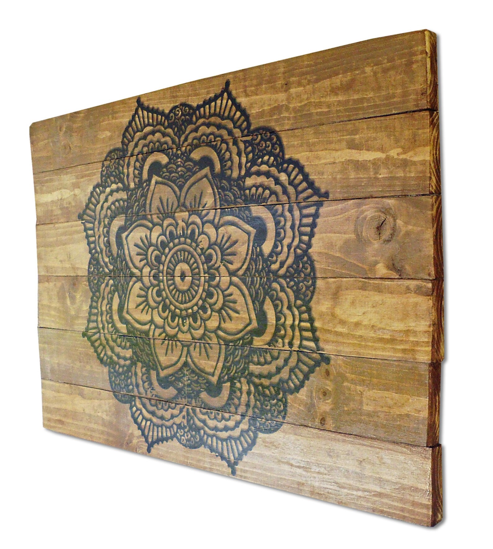 Mandala Art on Distressed Sold Wood Boards 32 X Etsy
