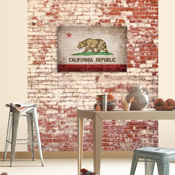 California Wooden Flag Republic Handmade Wood - California Flag Room Decor California Wooden Flag Republic Handmade Wood - California Flag Room Decor