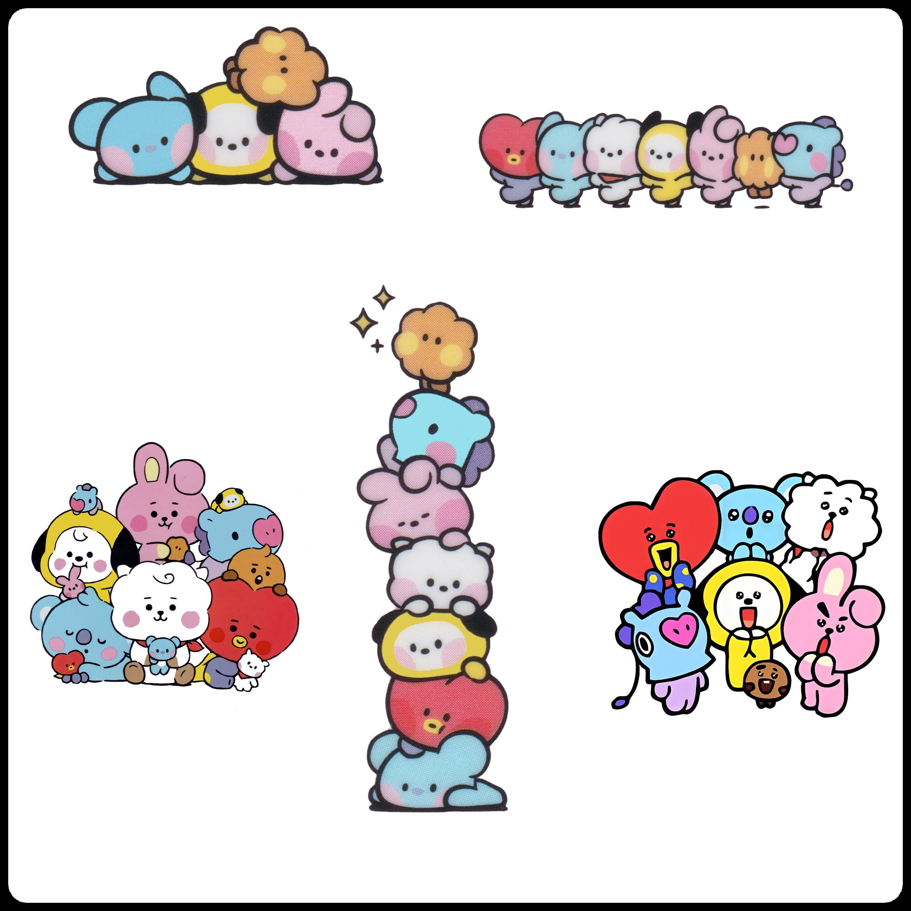 BTS BT21 Sticker Planner Stickers Journal Stickers Etsy