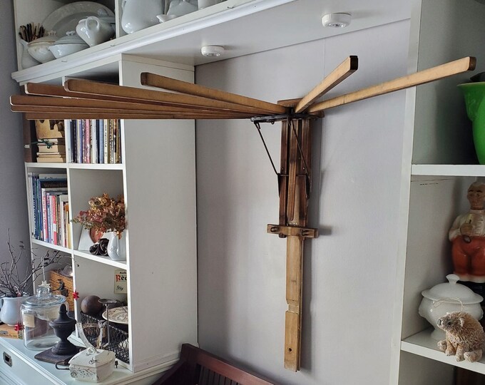 Antique Clothes Dryer, Wall Mount Folding Rack, Beauty Brand Etsy