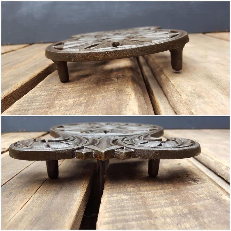 Vintage Cast Iron Hopewell Trivet Boyertown PA Etsy