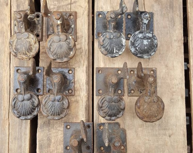 Antique Iron Shutter Latches Salvaged Hardware Etsy