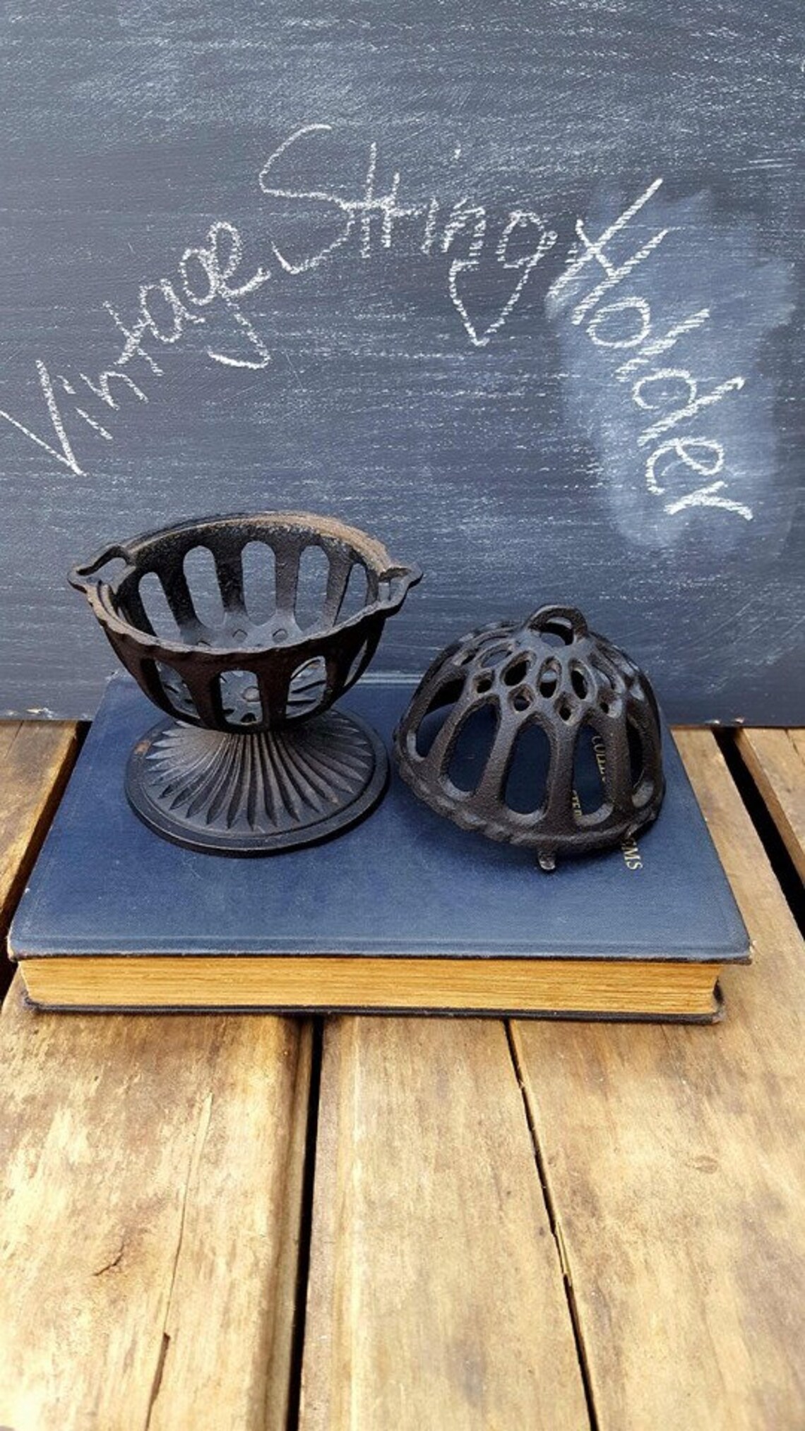 Vintage Cast Iron String Holder General Store Twine Dispenser Etsy
