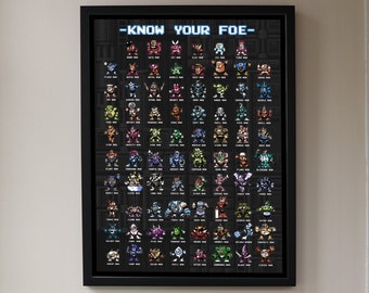 Mega Man "Know Your Foe" 18x24" Poster