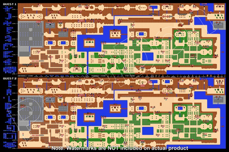 The Legend of Zelda Complete Maps poster image 2.