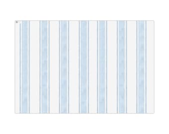 Papel de regalo con rayas verticales azules / Papel de regalo para guardería