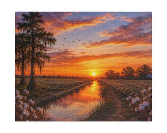 Rompecabezas Paisaje del Delta al Atardecer 252/520/1014 piezas