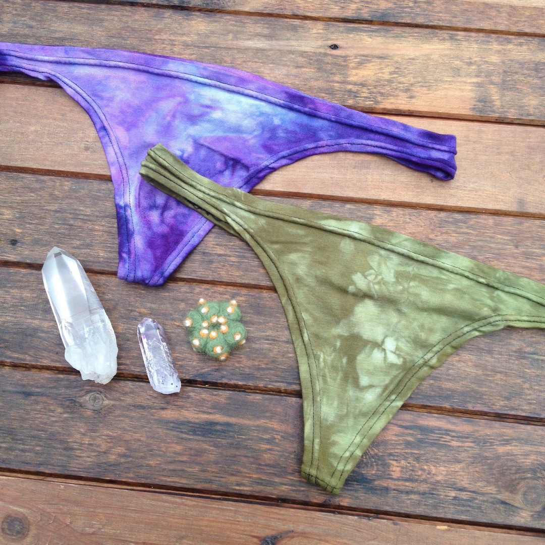 X2 Organic Bamboo Thong Set, Underwear, Panties, Festival