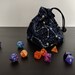 Large Glow in the Dark Reversible Dungeons and Dragons Dice Bags - Pathfinder -  RPG - Roleplay - Table Top Gaming 