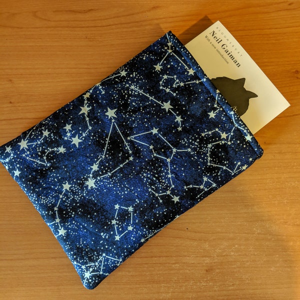 Glow in the Dark Star Constellation with Blue Lining Book Sleeve (Paperback and Hardback and Book Mark)