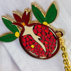 Pomegrante - Hades and Persephone - Greek Mythology - Collar Pins - Enamel Pins image 8