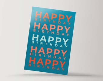 Happy Birthday Greetings Card With Envelope