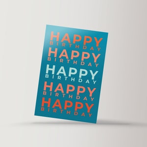 Alles Gute zum Geburtstag Grußkarte mit Umschlag