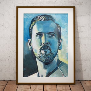 Harry Kane Portrait Painting | England Original Art