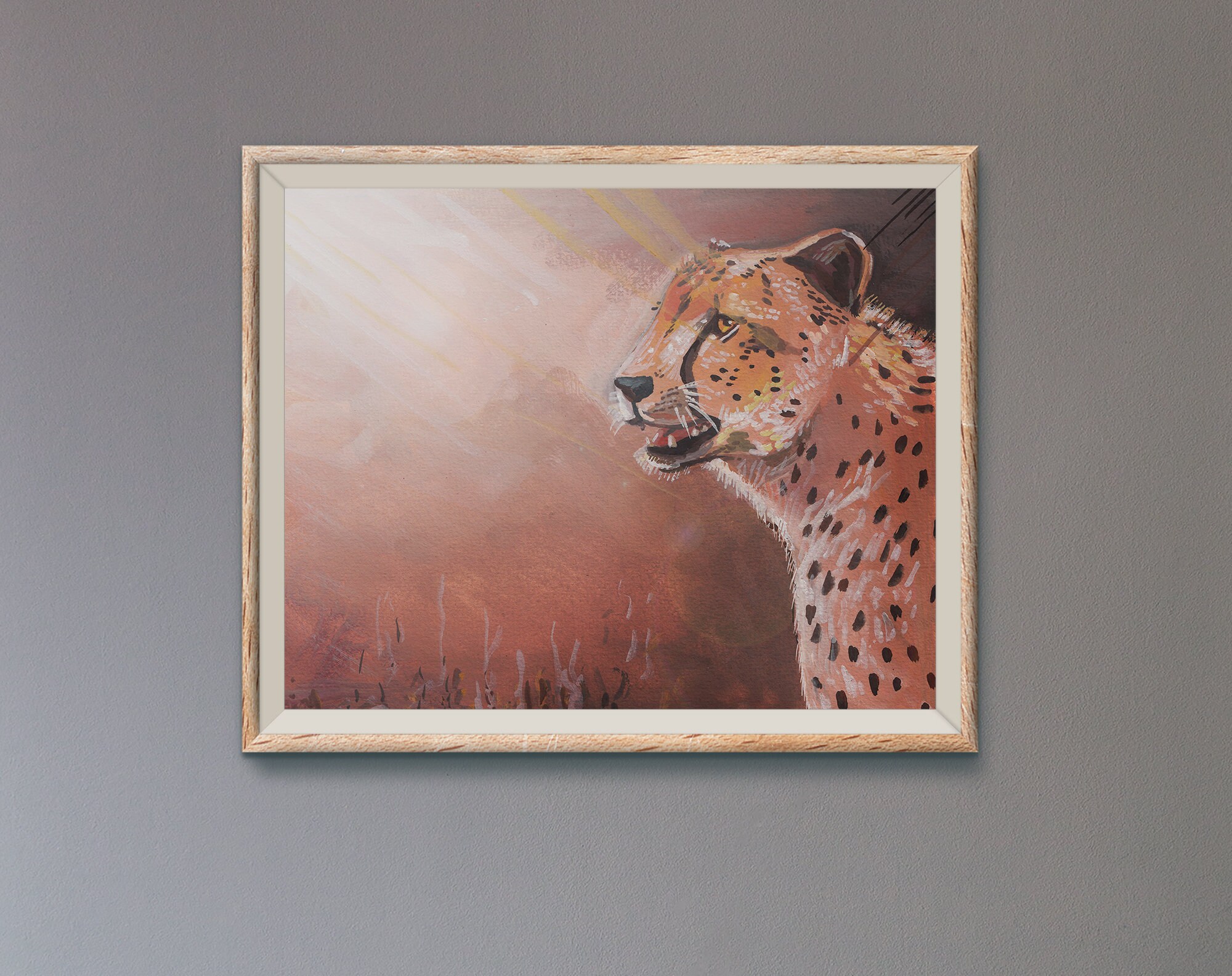 Gepard Kunstdruck Home Decor ungerahmt Druck Tier Wildlife | Etsy