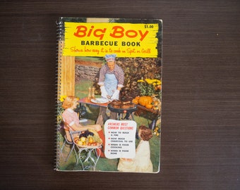 Big Boy Barbecue Book Vintage Cookbook 1957