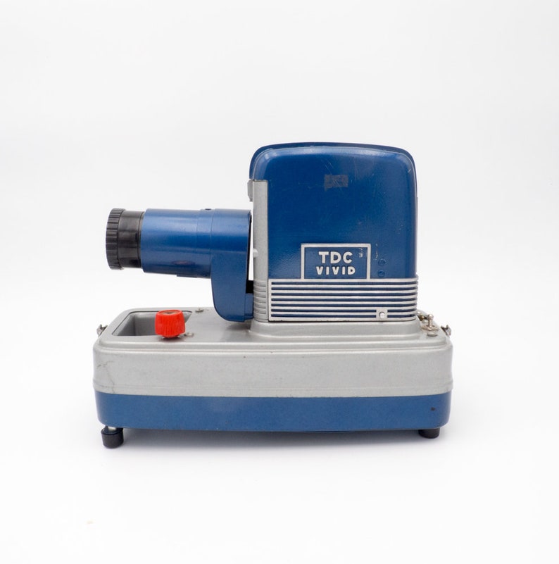 TDC Vivid Vintage Slide Projector Show Pak 300 Blue Industrial Etsy