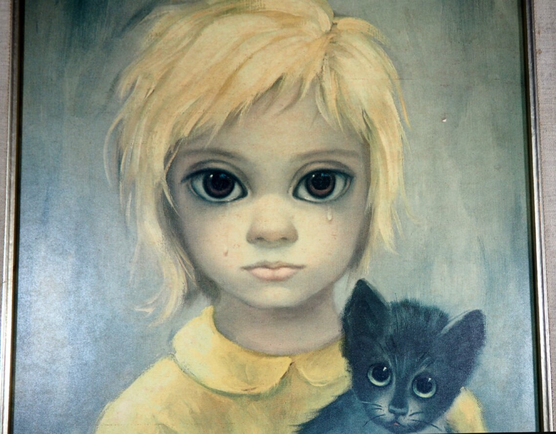 1960's BIG EYES Original Keane Print The Stray Etsy