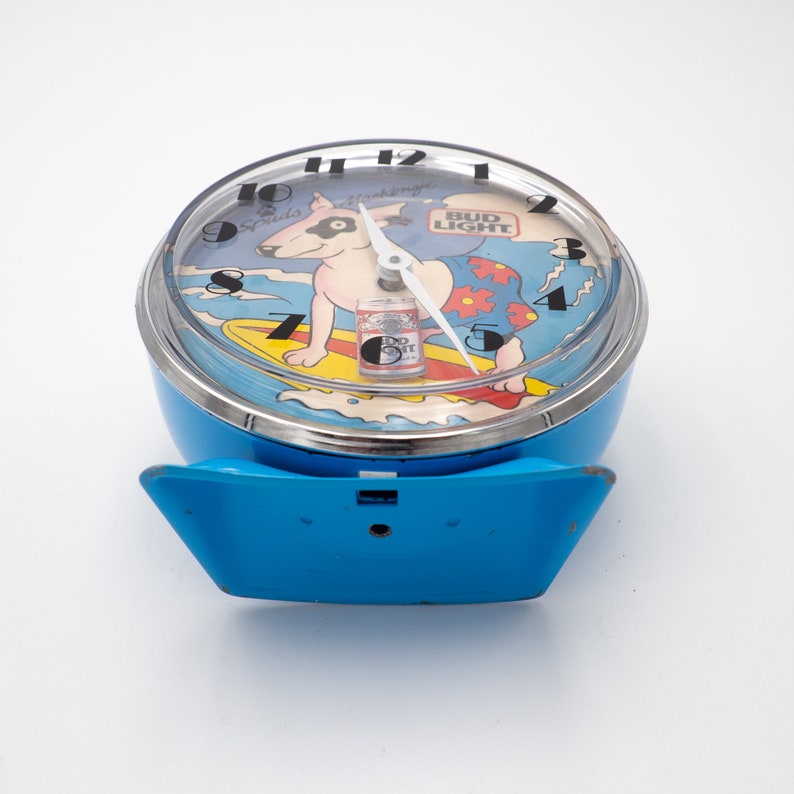 1987 Bud Light Spuds Mackenzie Alarm Clock Collectible Etsy