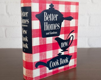 1953 First Edition Better Homes and Gardens New Cook Book, Hard Cover Binder Cookbook