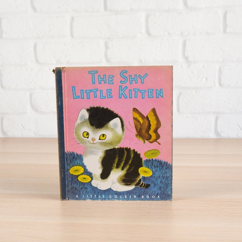 The Shy Little Kitten Little Golden Book 23 Simon & Schuster | Etsy