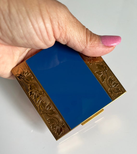 Vintage Brass Powder Compact by Rex Fifth Avenue, 