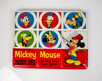 Vintage Mickey Mouse Paint Box 1928–1978 – Disney 50th Anniversary