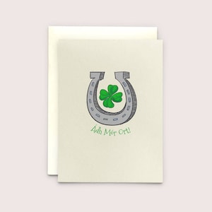 Ádh Mór Ort! -Ierse taal wenskaart vertaalt als "Good Luck to u!"