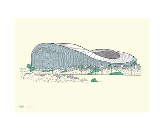 Aviva Stadium. Lovingly Made in Ireland, A Perfect Gift for The Rugby Enthusiast and Lovers of Contemporary Architecture Alike